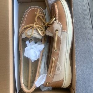 New Sperry angelfish metallic linen shoes